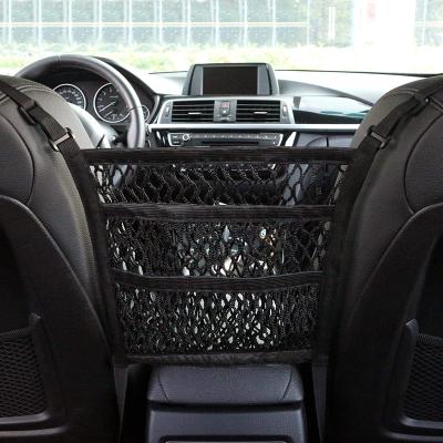 China Large Capacity New Design Car Accessories Storage Organizer Car Mesh Organizer Interior Car Seat Organizer for sale