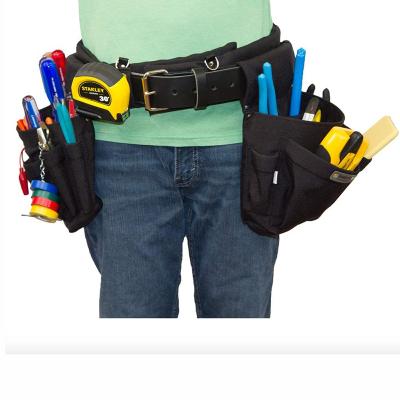 China Professional Hot Selling Durable Electrician's Tool Organizer Work Tool Belt Waist Heavy Duty Tool Bag for sale