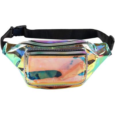 China Water Proof Customization Fanny Pack Holographic Waist Bag Fashion Shoulder Cross - Body Chest Bags Handbags Belt Shopping Bag for sale