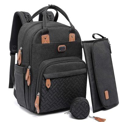 China With USB Travel Baby Mama Backpack Custom Multifunctional Waterproof Outdoor Diaper Bag for sale