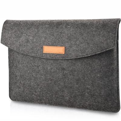 China Wholesale Custom Large Capacity Business Light Weight Felt Laptop Bags Briefcase Bag Laptop Sleeve Bag for sale