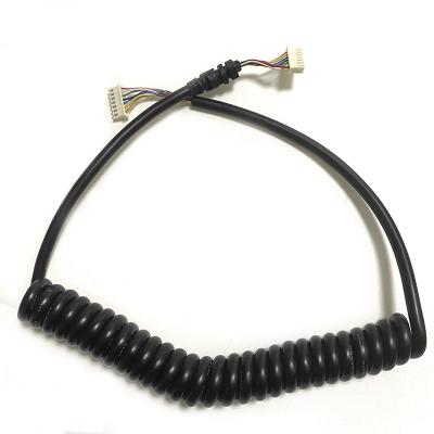 China High Quality Customized Electric Motorcycle Spring Spiral Coiled Self Winding Cable for sale