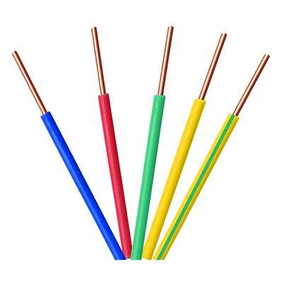 China Overhead Gauge 17AWG Square Solid Copper Single Core Waterproof Insulation BV 1mm2 1 BV/BVR PVC Sheathed Electrical Cable for sale