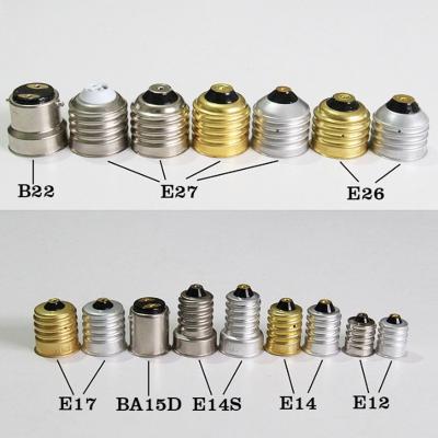 China Factory Wholesale Price E14 E27 B22 Aluminum Bulb Cap E14 for sale