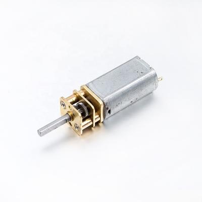 China Factory Motor Micro 13mm Diameter 6v 12v DC Gearbox DC Door Lock Metal Gear Totally Enclosed Motor for sale