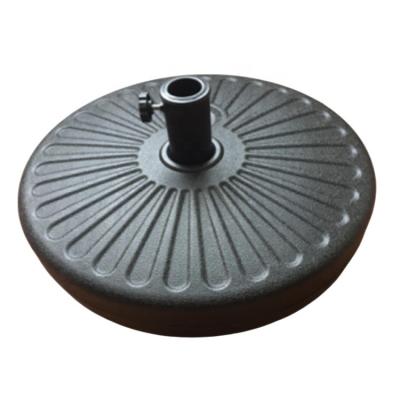 China OEM modern factory direct sales water and sand injection market umbrella base 51*51*12Cm garden umbrella marble base for sale