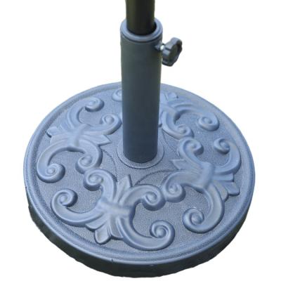 China Modern Durable Umbrella Base12.5Kg Garden Center Pole Outdoor Factory Price Umbrella Resin Base for sale