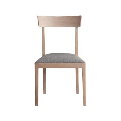 China Dining room chairs sets home furniture modern nordic fabric simple wood dining chair for sale