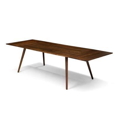 China Mid century modern solid wood extendable dining table for sale