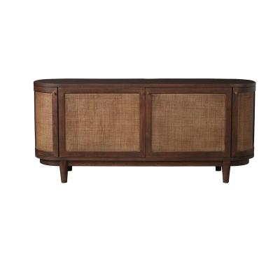 China Mid-century classic antique design dining room furniture sideboard buffet cabinet wood kitchen credenza vintage for sale