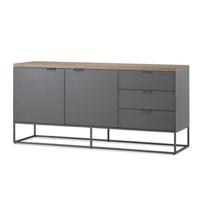 China Luxury Grey Design Dining Room Furniture 5 Drawers Modern Buffet Table kitchen Storage Cabinet Sideboard luxury for sale