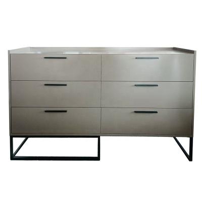 China Mid Century Modern Classic Furniture Storage Cabinet Grey Sideboard for sale