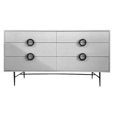 China Home Furniture Modern Bedroom Stainless Steel Cabinet 4 Drawers Dresser for sale