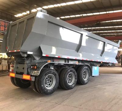 China Earthwork Transportation Semi Trailer 45CBM Semi Trailer U Shape Big Semi Trailer for sale