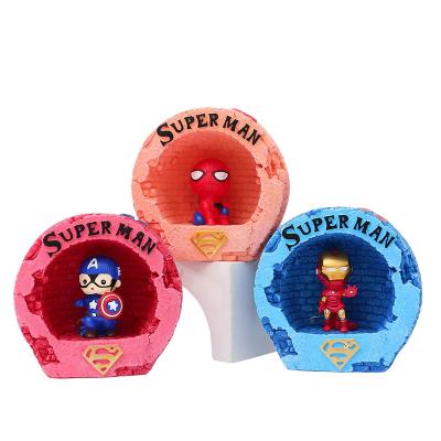 China World Captain America Star Personality Spider Man Night Light Iron Man Decorated Children's Holiday Table Top Gift for sale