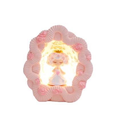 China Worlwide Crown Rabbit Carving Snow Elf Atmosphere Night Light Girl Room Decoration Display Decoration Star Light Gift for sale