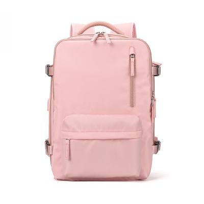 China Hot Selling New Arrival Nylon Femail Insulated Cooler Travel Back Pack Bag USB Women Laptop Backpack With Shoes Compartment for sale