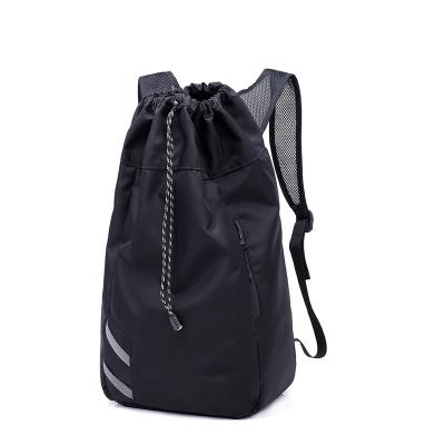 China Delicate Design Fashionable Large Capacity Ultra Light Basketball Sports Rope Sack GYM Fitness Backpack Bucket Bag For Student for sale