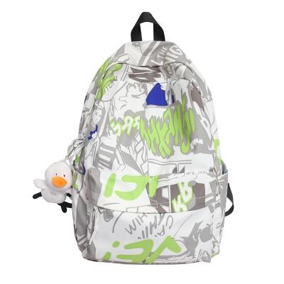 China Custom Logo Graffiti Pattern School Bags Backpack Children Laptop School Book Backpack For Teenager for sale