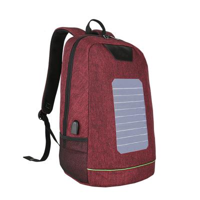 China Waterproof Leisure Strong Black College Design Laptop Backbag Solar Tote USB Backpack Bag Guangzhou for sale