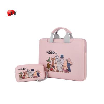 China Manufacturer Direct Selling Waterproof Women PU leather Soft Case Single Shoulder Portable Laptop Computer Bag With Custom logo for sale