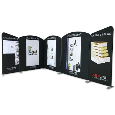 China Durable 20ft Hot Selling Portable Beauty Service Exhibition Cloth Backdrop Stand 6m x 3m Exhibition Booth for sale