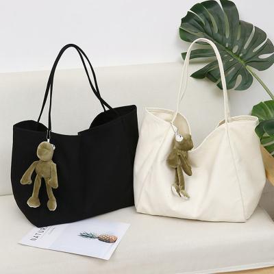 China Japan and Korean Hot Selling Style Cloth Crossbody Bag Women Bags Handbag Shoulder Folding Portable Shopping Bag for sale