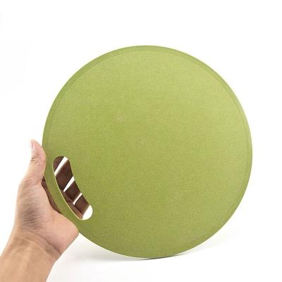 China Clean Wheat Cutting Board Mats Colorful Kitchen Cutting Round Material Plastic Board Easy Viable for sale