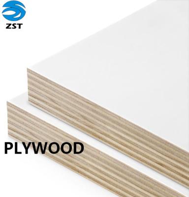 China All factory supply white melamine faced plywood for sale