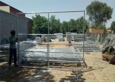 China USA standard 8'h x 6'w Horse Round Pen Galvanized 5-Rail Gate Panel Farm Gate Fence for sale