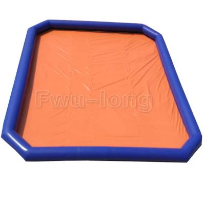 China 0.6~0.9 mm PVC Tarpaulin Original 0.6~0.9mm PVC Customized Square Adult Kid Oval Giant Inflatable Water Pool for sale