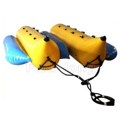 China 0.6~0.9mm Original Manufacturer Customized Hot Sale PVC Low Price Water Cheap Inflatable Banana Boat/Inflatable Flying Banana Boat for sale