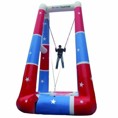 China 0.6~0.9mm PVC Customized Durable Theme Park Inflatable Bungee Jumping Equipment For Sale for sale