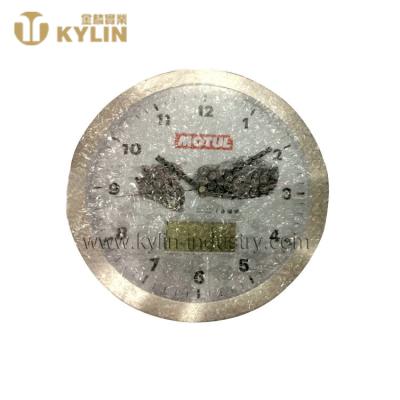 China Fashional Decoration Domestic Design Cheap Prices Aluminum Digital Wall Clock for sale