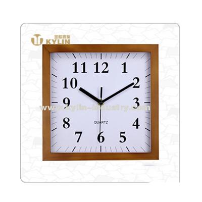 China Cheap And Durable Wood Offset Printing Wall Clock Gift Logo for sale