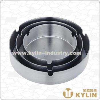 China Promotional Gift Round Shape Stainless Steel Ashtray for sale