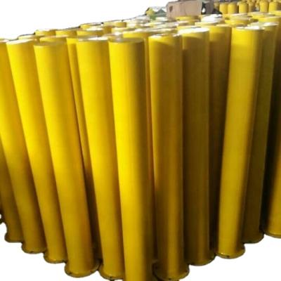 China Heavy Duty Australia Standard Yellow Powder Coated Metal Steel Bollard Mounted Traffic Bollard For Parking for sale