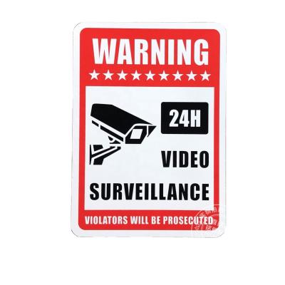 China Public place. traffic aluminum rust free video warning sign surveillance sign cctv security alert no trespassing sign for sale