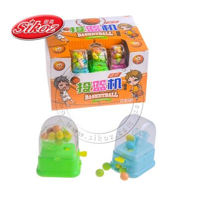 China Full Size Halal Funny Basketball Toy With Press Candy for sale