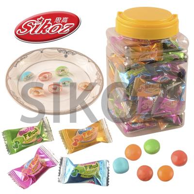 China Fruit Flavors Block Center Filled Bubble Gum G211 for sale