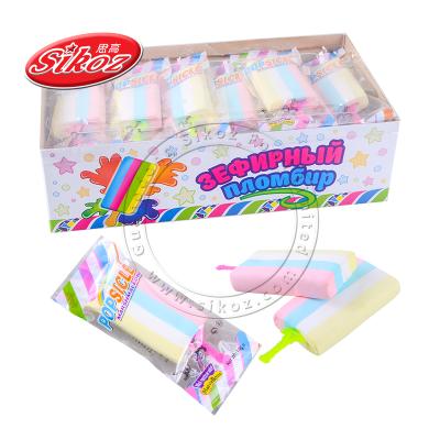 China Natural Halal Rainbow Stick Ice Cream Marshmallow Candy for sale