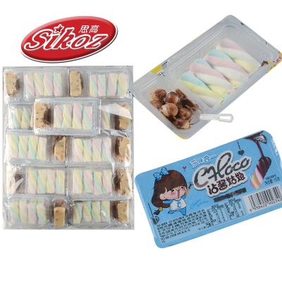 China Natural halal marshmallow and chocolate cookie in box for sale