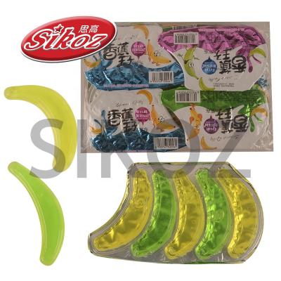 China Natural Halal Banana Shape Fruit Jelly Pudding for sale