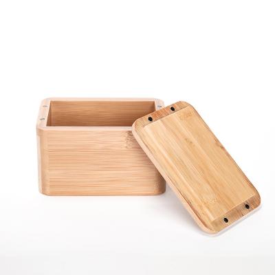 China Handmade Bamboo Packaging Coffee Candy Boxes Tea Wood Box With Magnet Lid for sale