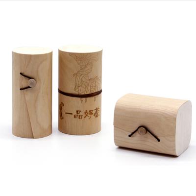 China Handmade Custom Wooden Macaron Box Natural Birch Wood Chocolate Boxes Wholesale for sale