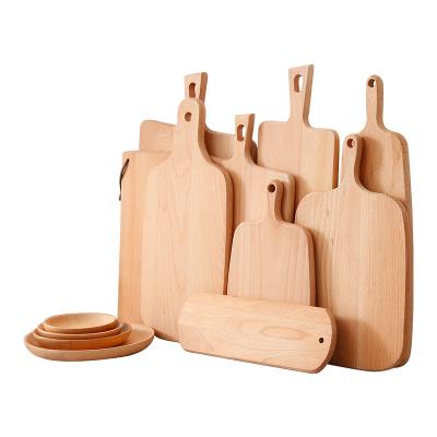 China Restaurant Serving Wooden Viable Sushi Beech Tray Wooden Food Cutting Boards for sale