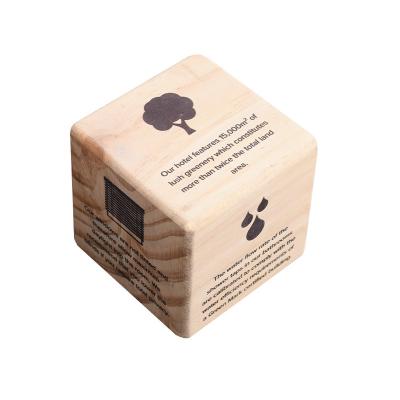 China Custom Europe Size Round Edge Wood Blocks Unfinished Wooden Grain Block Toys for sale