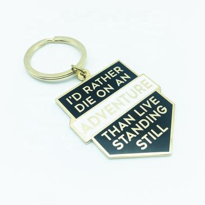 China Souvenir Gifts Promotion Product Popular Sales Double Side Blank Custom Metal Ring Keychain Letter Printing for sale