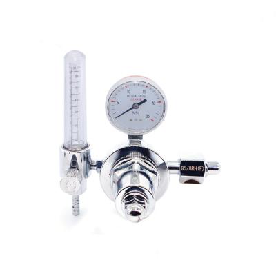 China Co2 Brass Pressure Regulator With Flow Meter Outlet Connection M16-1.5RH for sale