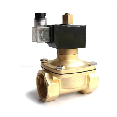 China 2W-160-15B Water Filter Solenoid Valve Stainless Steel Brass Pilot Operating for sale